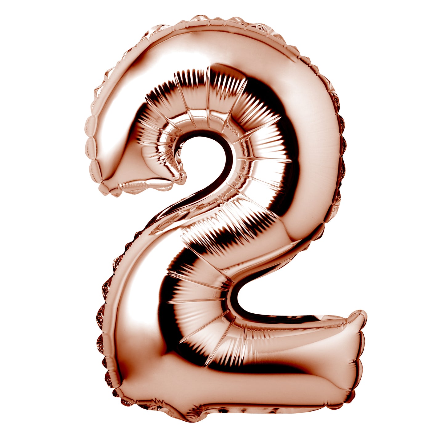 Large Rose Gold Foil "Number 2" Balloon