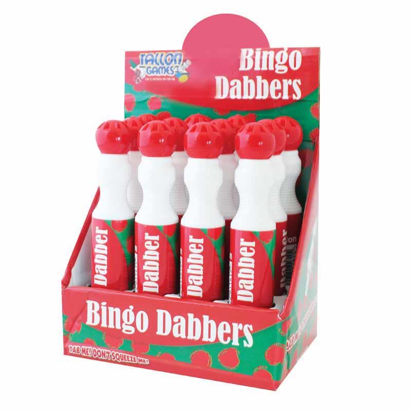 Large Bingo Dabber - Single Red Bright Colours Ink Marker Pens Dabbers