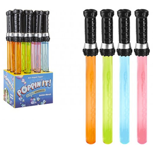 12 Laser Baton Bubble Swords - Colourful Light Up Toys Outdoor Play Summer