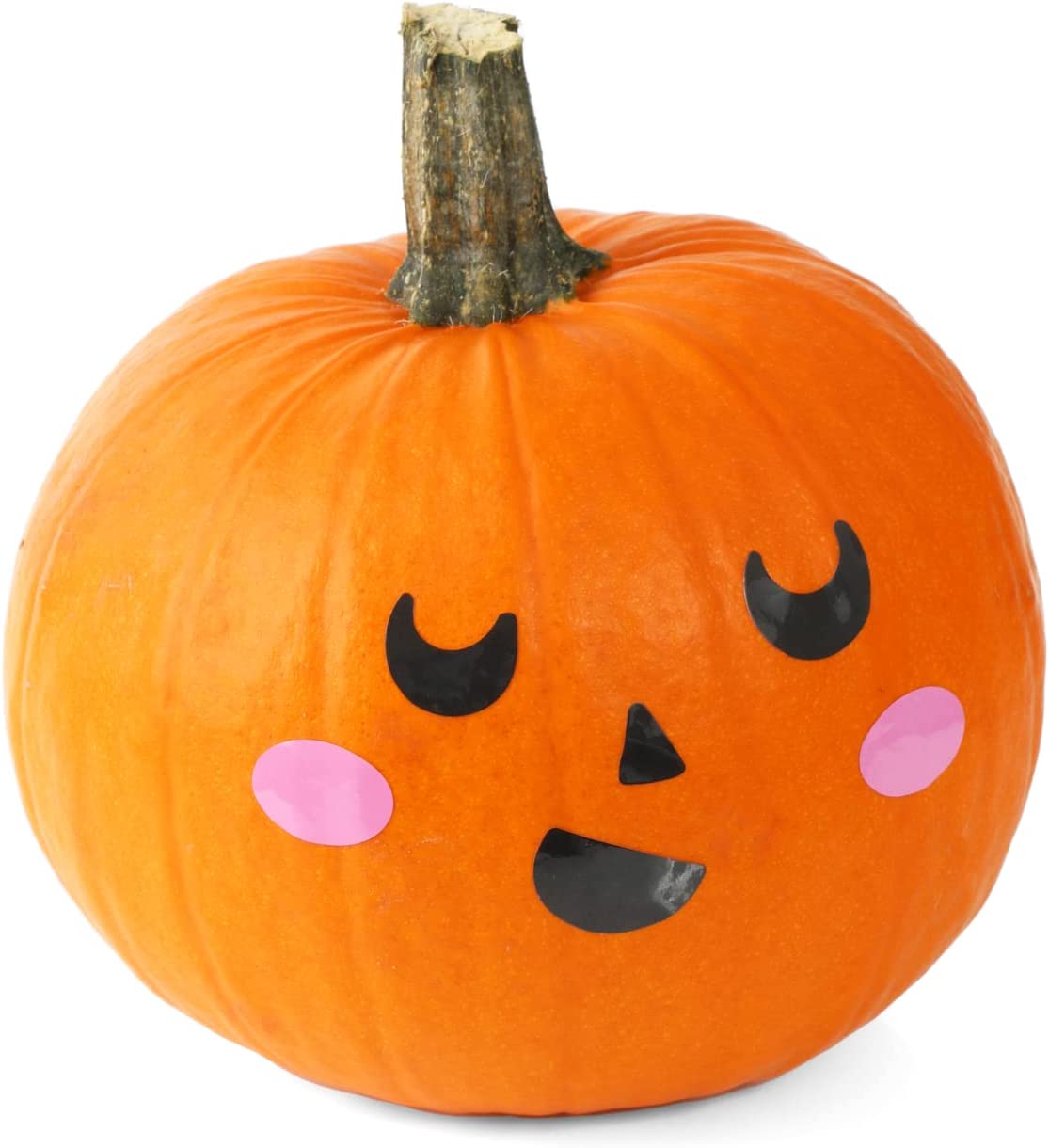 10 Pumpkin Vinyl Face Stickers