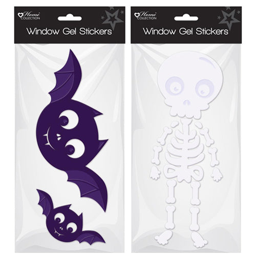 2 Halloween Window Gel Stickers