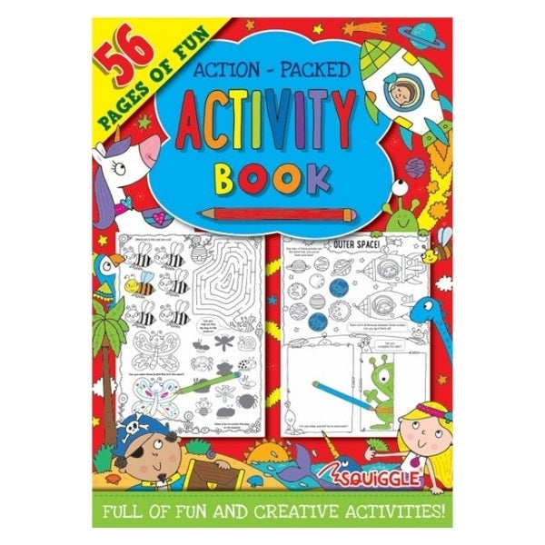 A4 My Fun Activity Book - 32 Pages Activities Engaging Puzzles High Quality