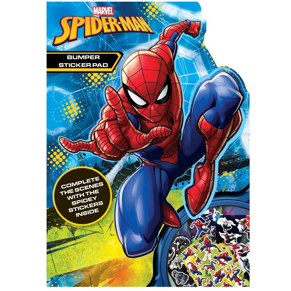 Spiderman Bumper Sticker Pad - Large Collection Spiderman-Themed Stickers Decorating Crafting