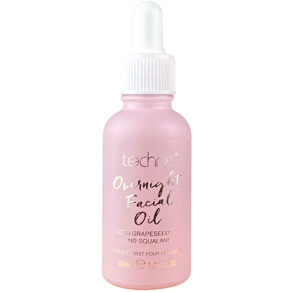 Technic Cosmetics Overnight Facial Oil - Skincare Nourish Hydrate Repair Rejuvenate