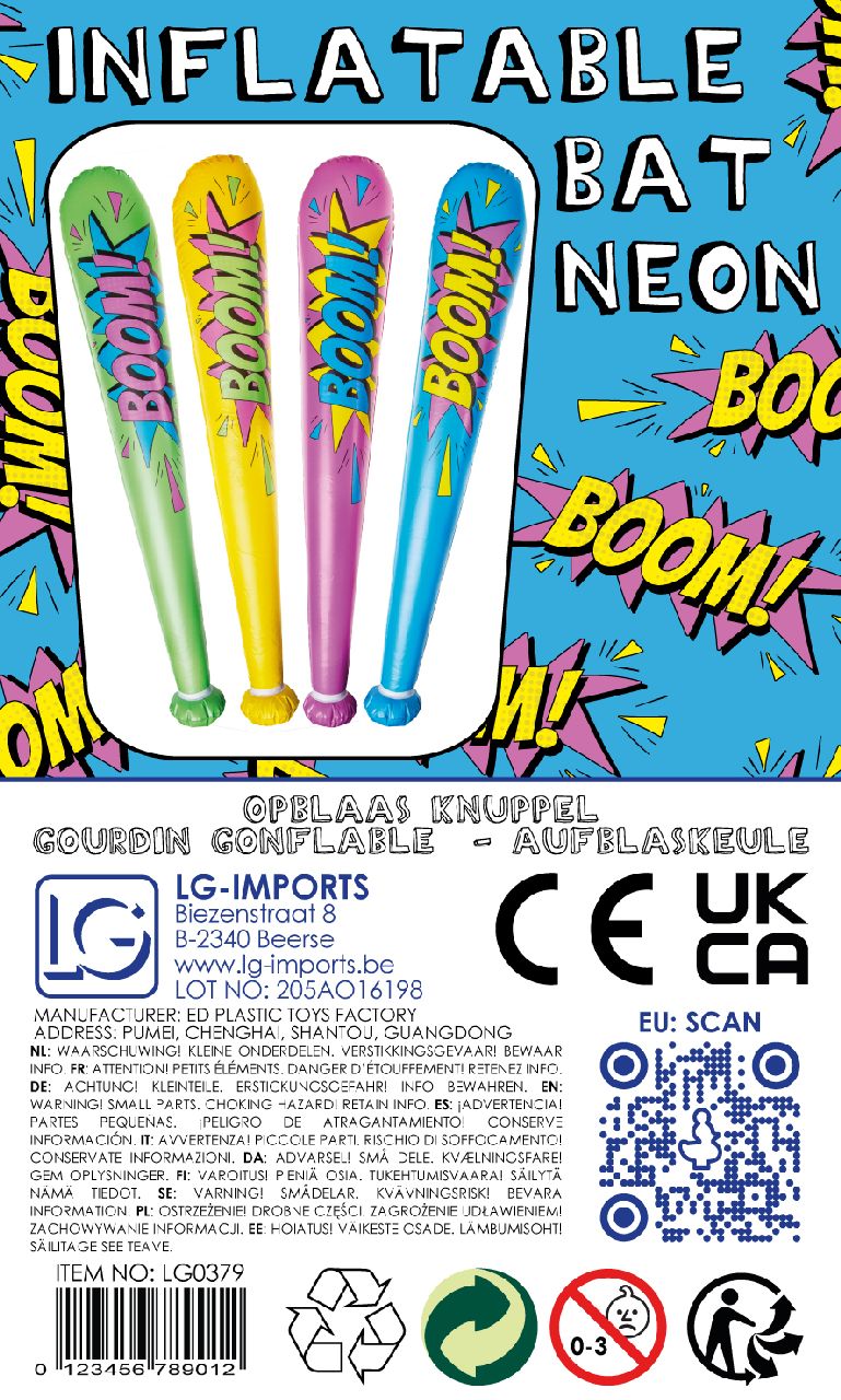 Inflatable Super Hero Baseball Bat