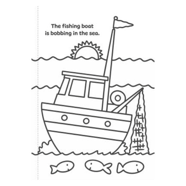 A4 My First Animal Things That Go Colouring Book - Assorted Children Animals Vehicles High Quality