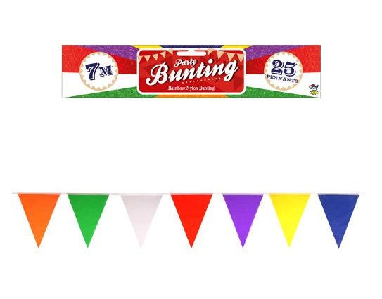 Rainbow Nylon 7m Bunting