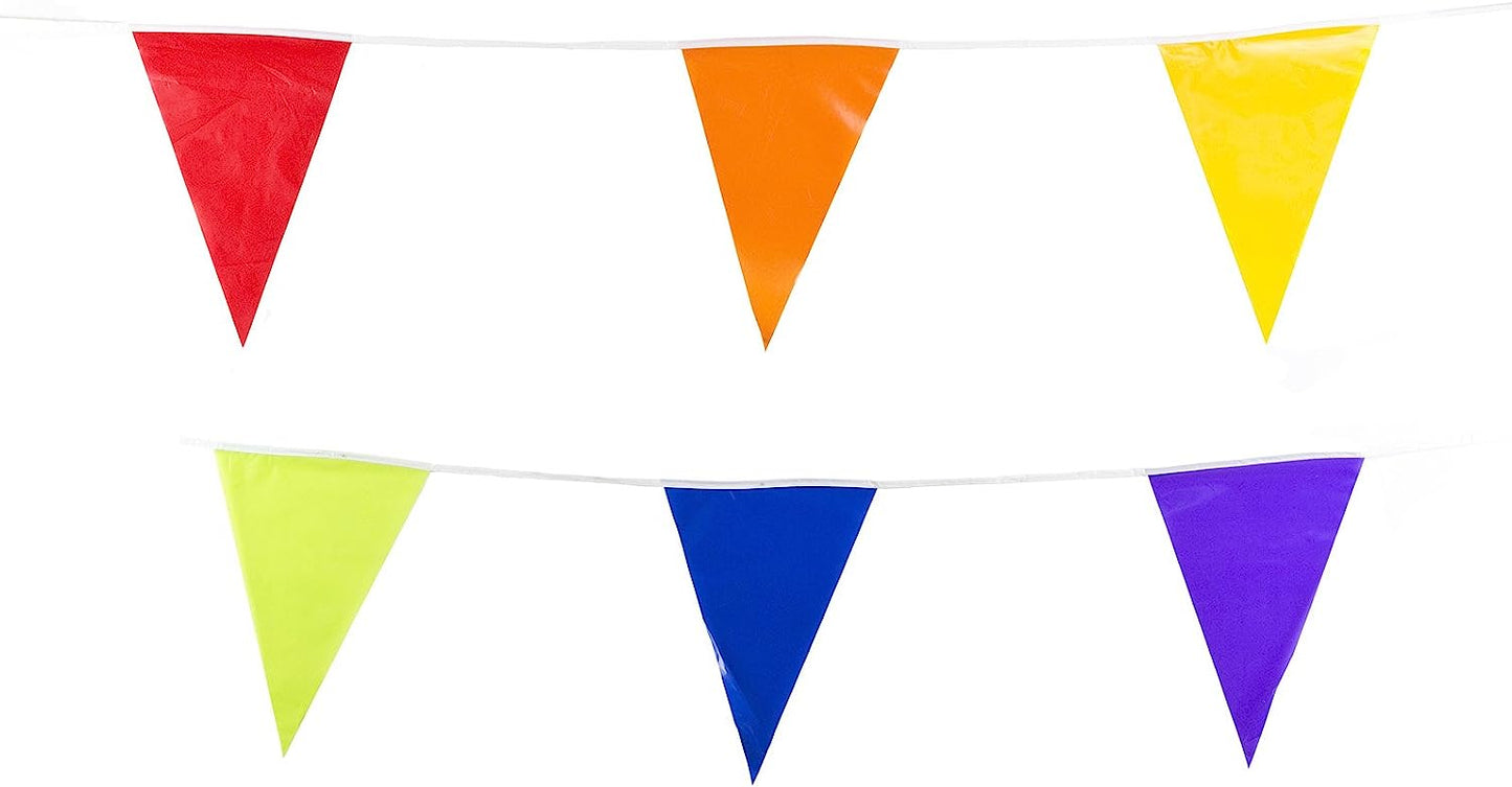 Multicoloured 10m Triangle Bunting