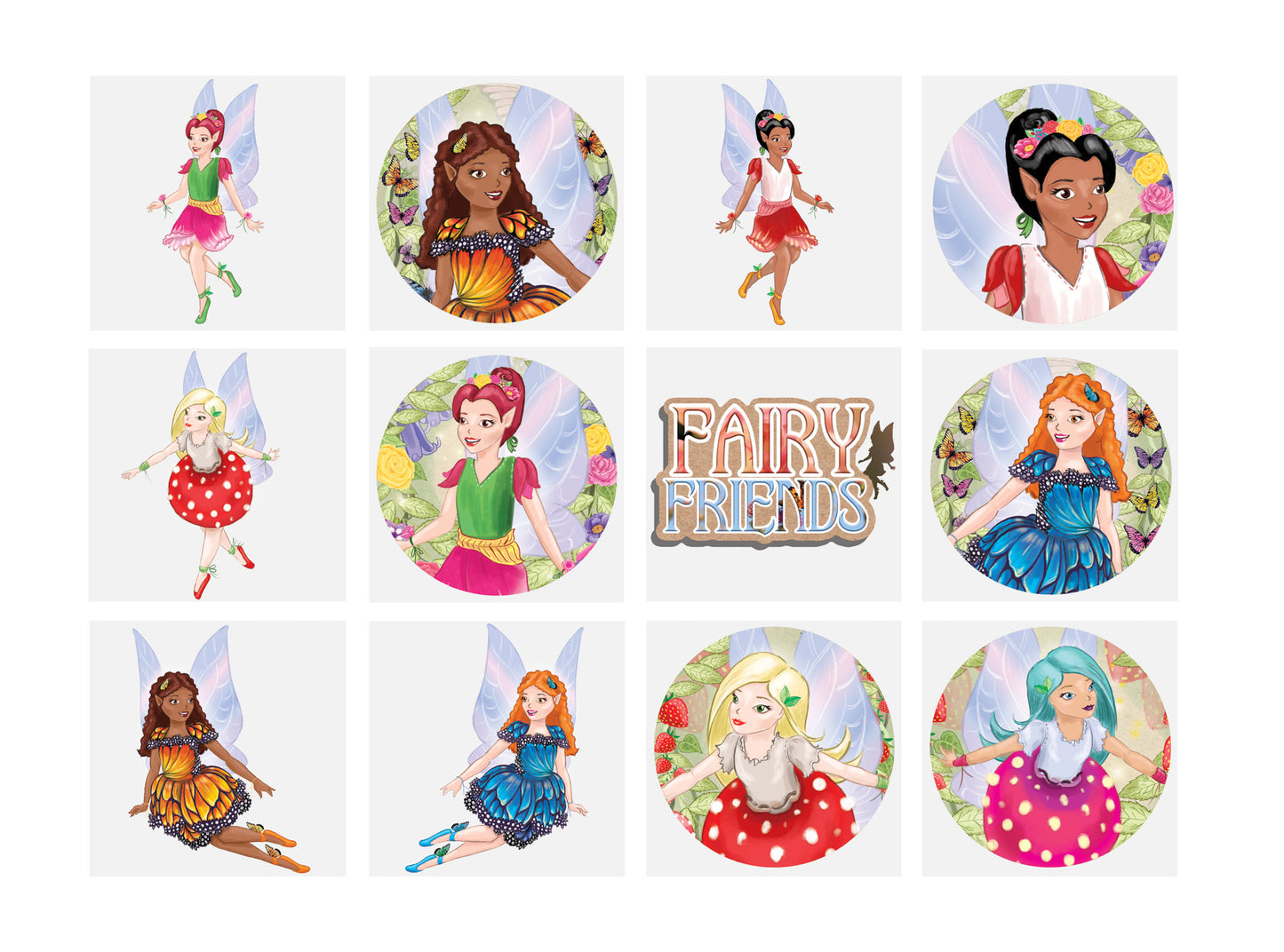 12 Fairy Temporary Tattoos