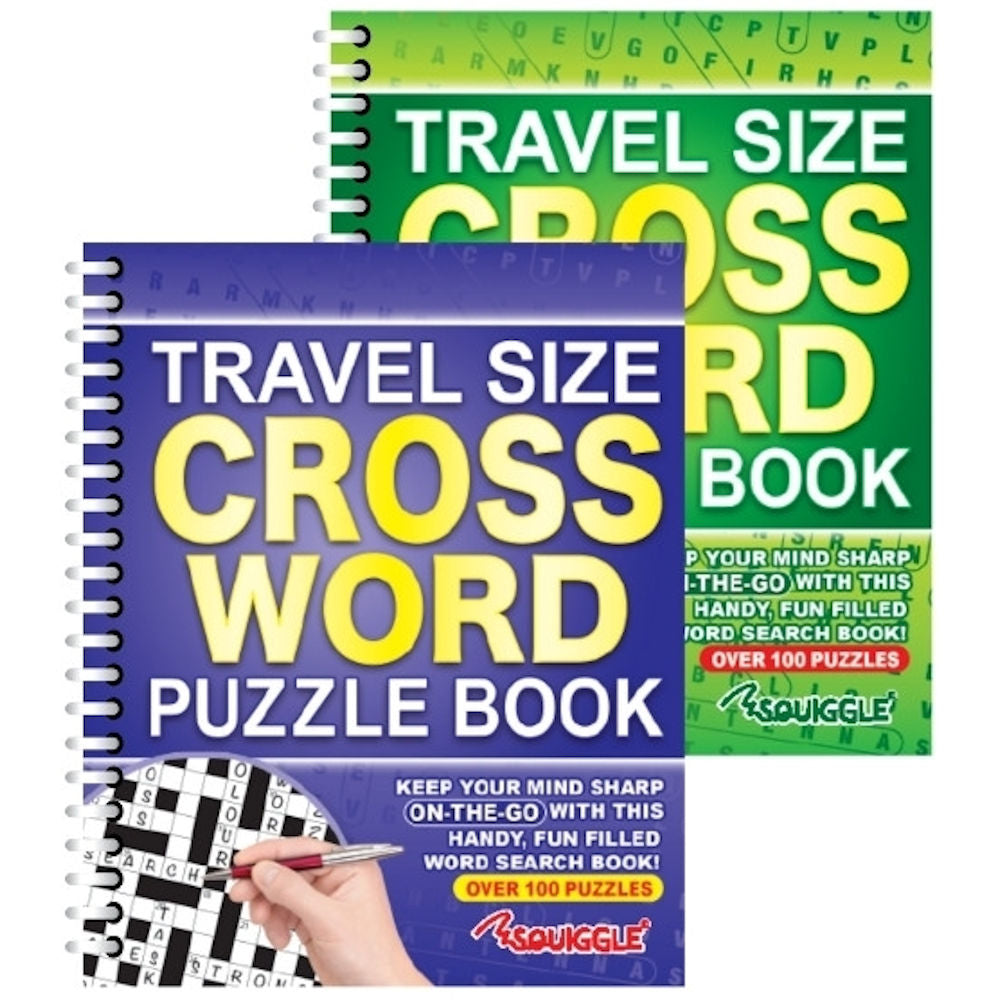 Travel Size Crossword Book - Assorted Puzzles Entertainment High Quality