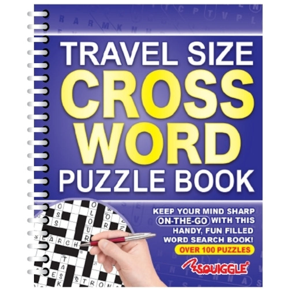 Travel Size Crossword Book - Assorted Puzzles Entertainment High Quality