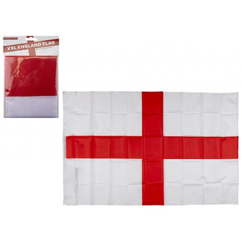 Extra Extra Large St George Rayon Flag - 15cm x 102cm English National Flag Football