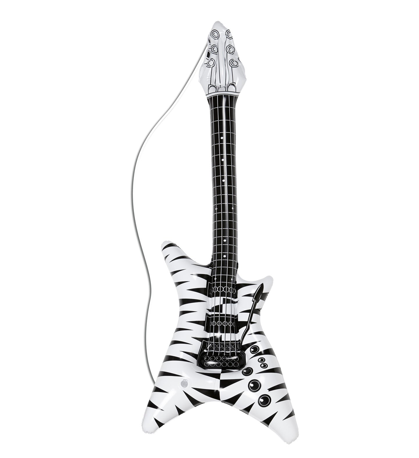 Inflatable Zebra Rockstar Guitar - 95cm