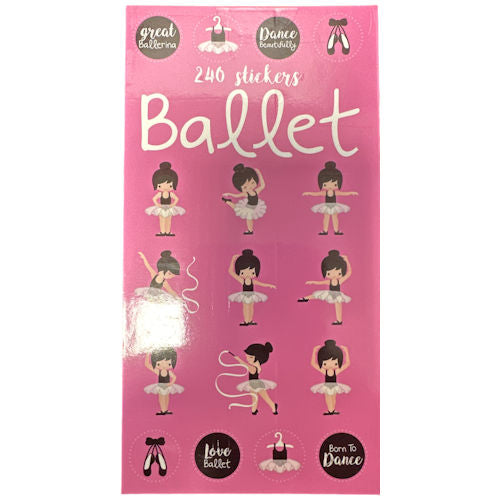 Ballet Sticker Book - 240 Stickers Fun Designs Reward Stickers Kids Craft Activity
