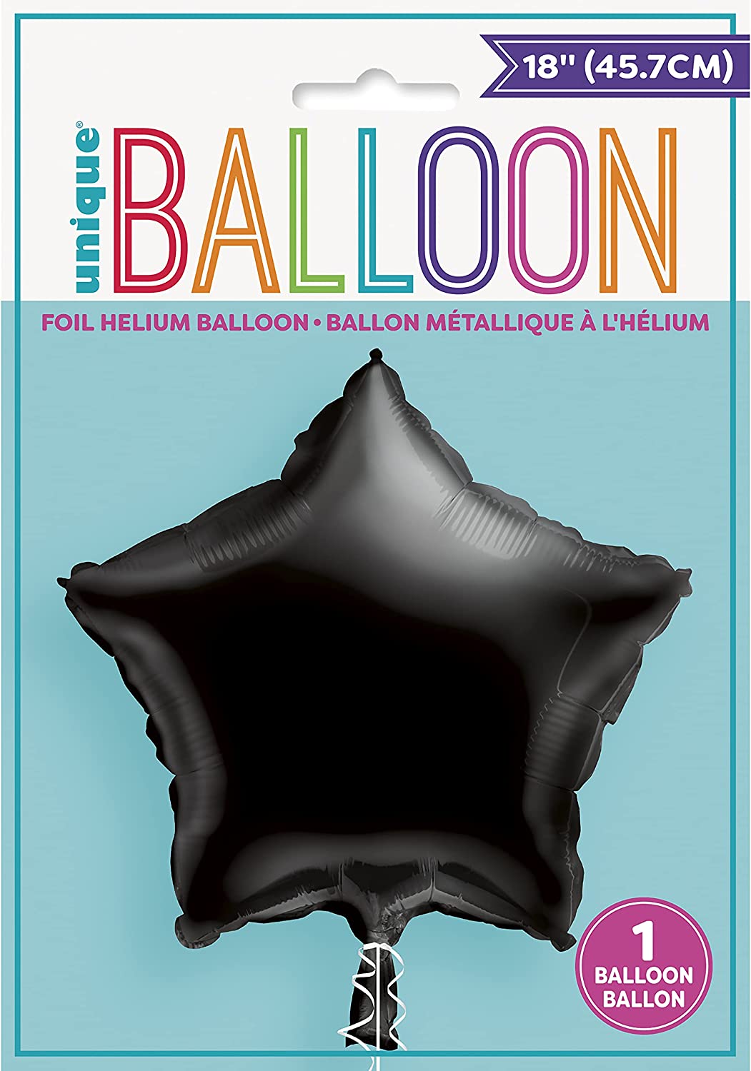 Black 18" Star Foil Balloon