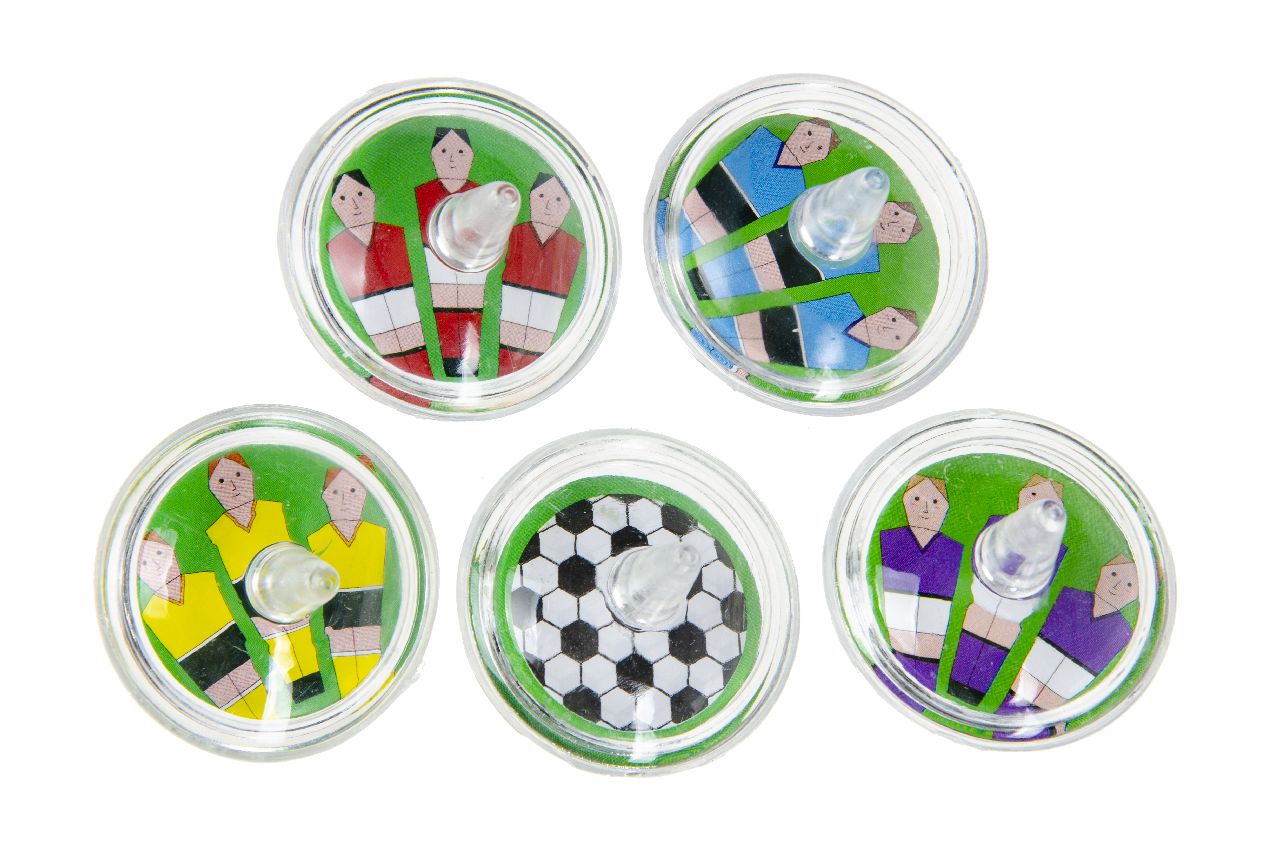 12 Football Spinning Tops