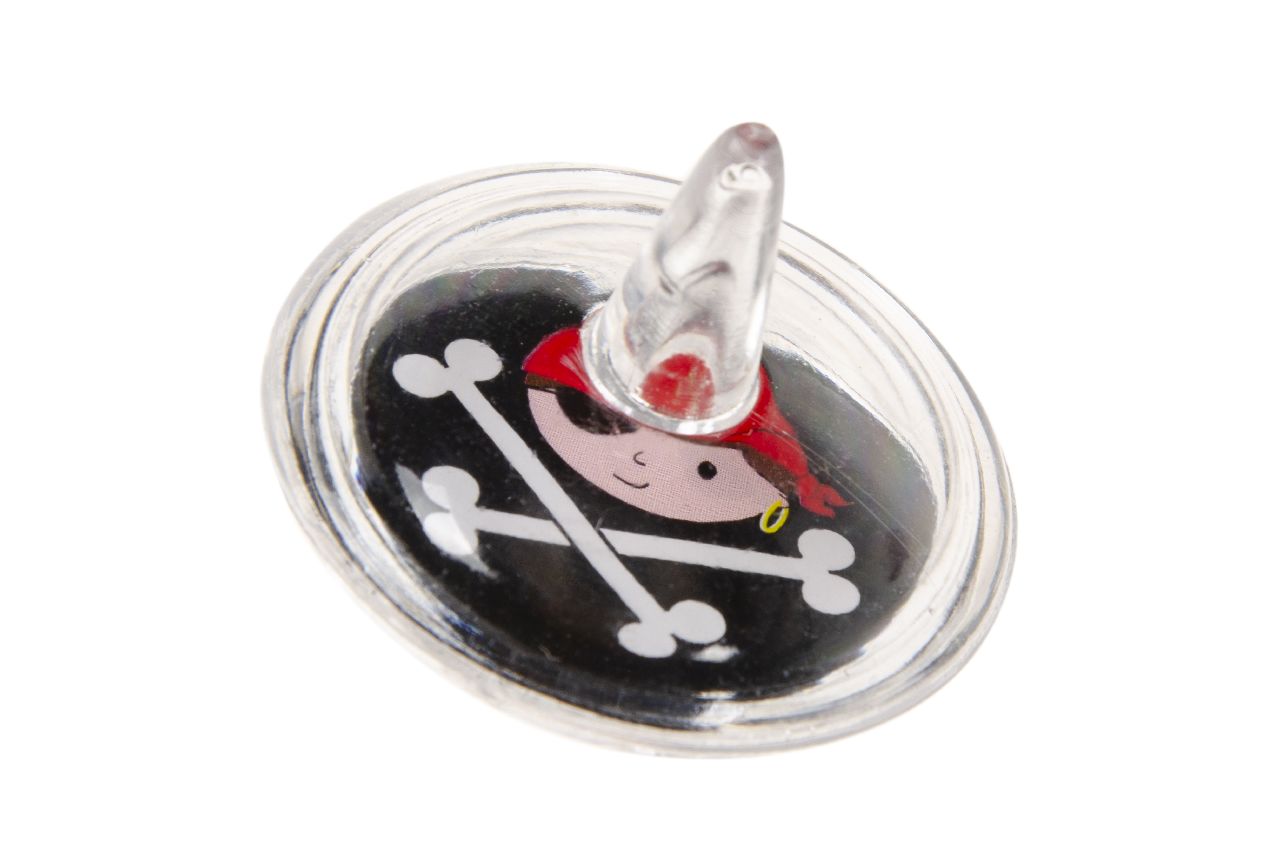 12 Pirate Spinning Tops
