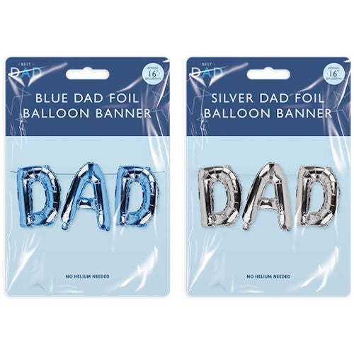 Father's Day Dad 16" Foil Balloon - Assorted Festive Holiday Party Decoration Dad Celebration Theme