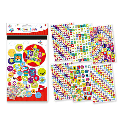 Sticker Book - 1500 Stickers Colourful Creative Stickers Crafting Decorating Scrapbooking