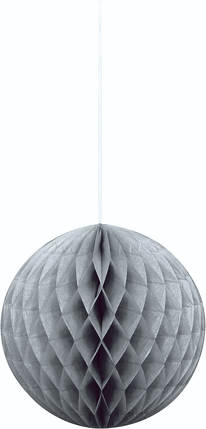 Silver 8" Honeycomb Ball Decoration