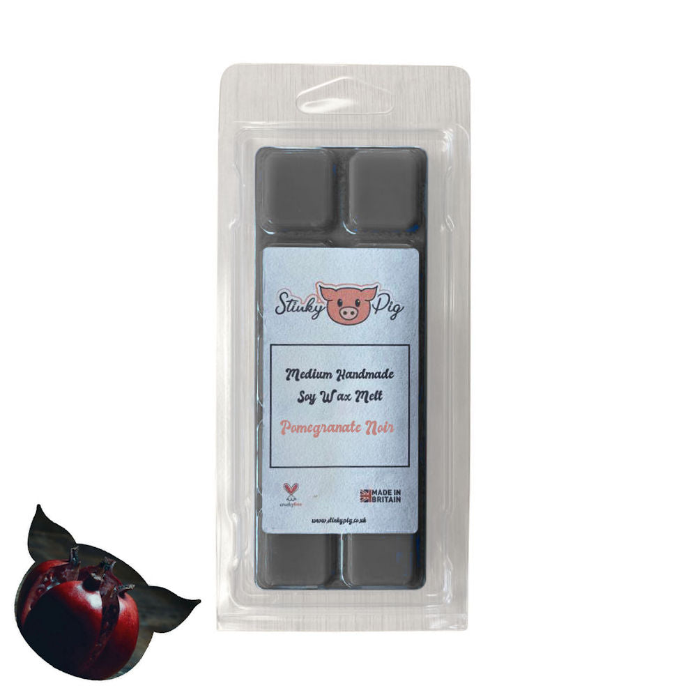 Stinky Pig Highly Scented Soy Wax Melt Clam - 50g Pomegranate Noir