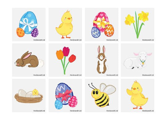 12 Easter Temporary Tattoos