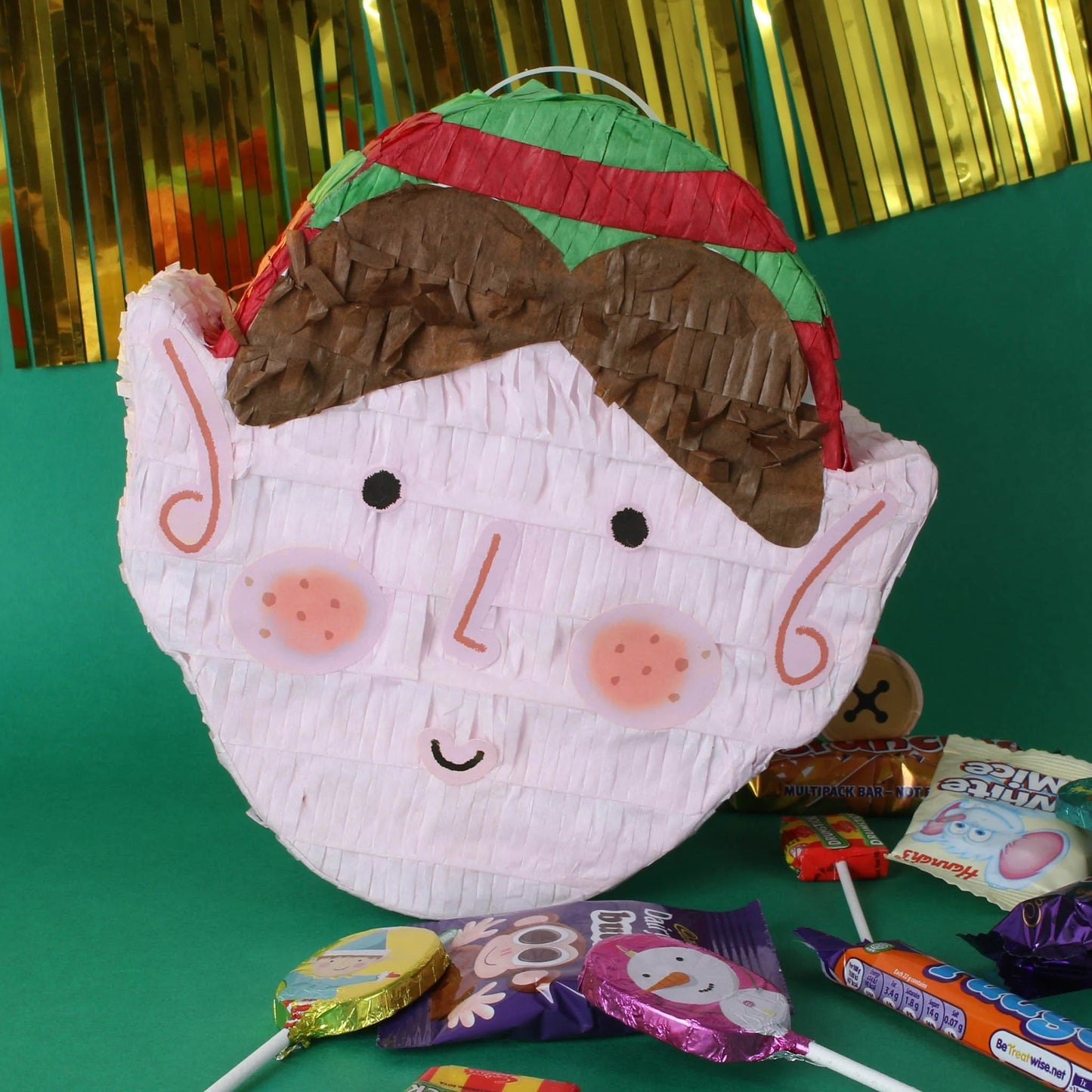 Elf Pinata & Face Stickers