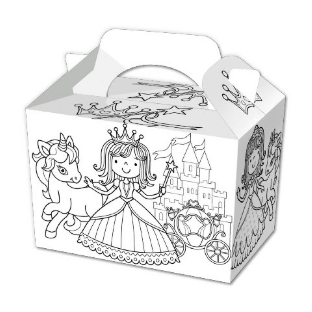 10 Colour In Princess Boxes