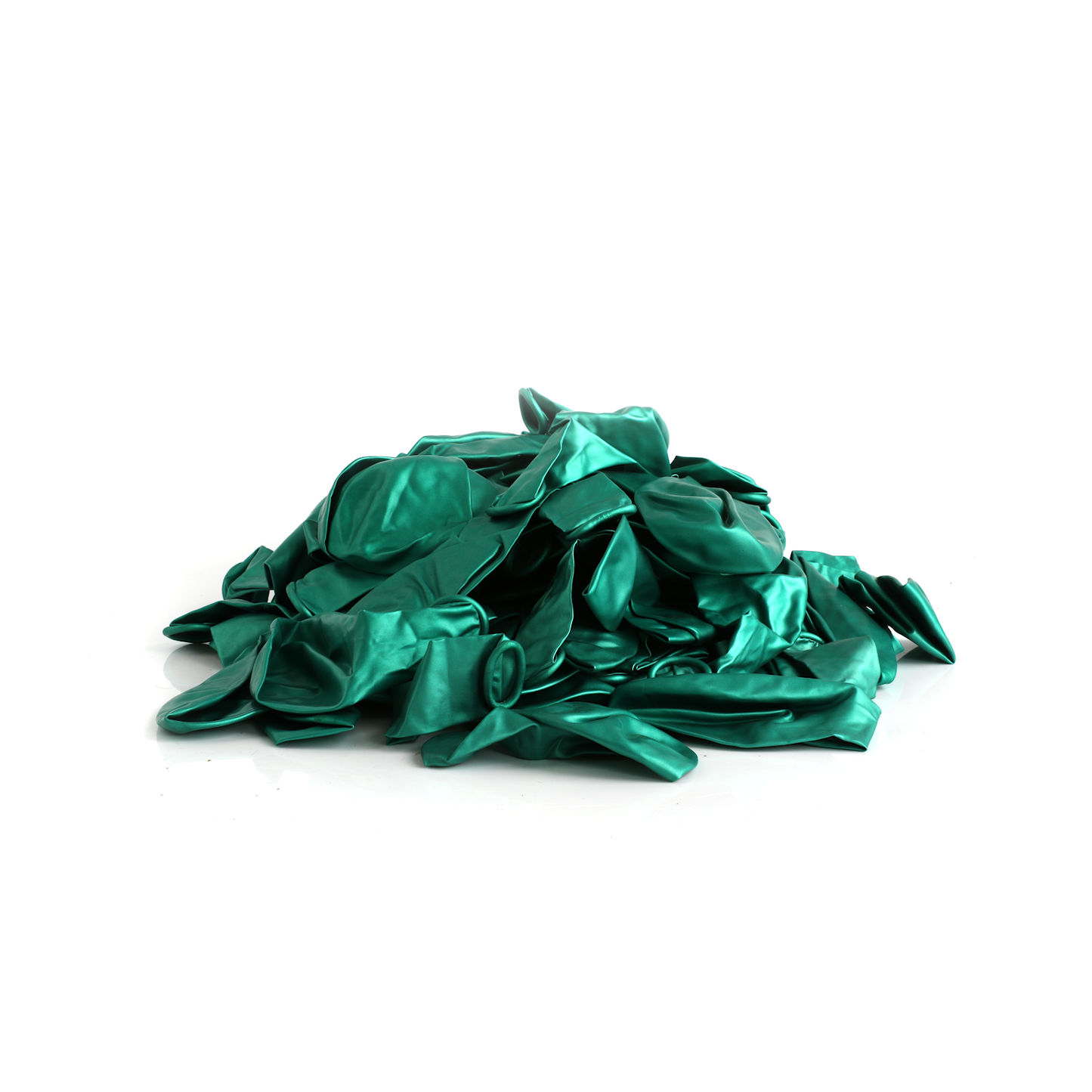 100 Metallic Green 7" Latex Balloons