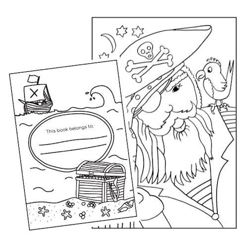 A4 My Pirate Adventure Colouring Book - Exciting Treasure Hunts High Quality Young Adventurers