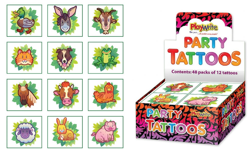 72 Farm Temporary Tattoos