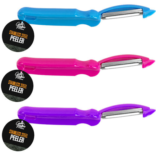 Stainless Steel Fruit & Vegetable Peeler Single Assorted - Kitchen Peeling Tool for Fruits and Vegetables