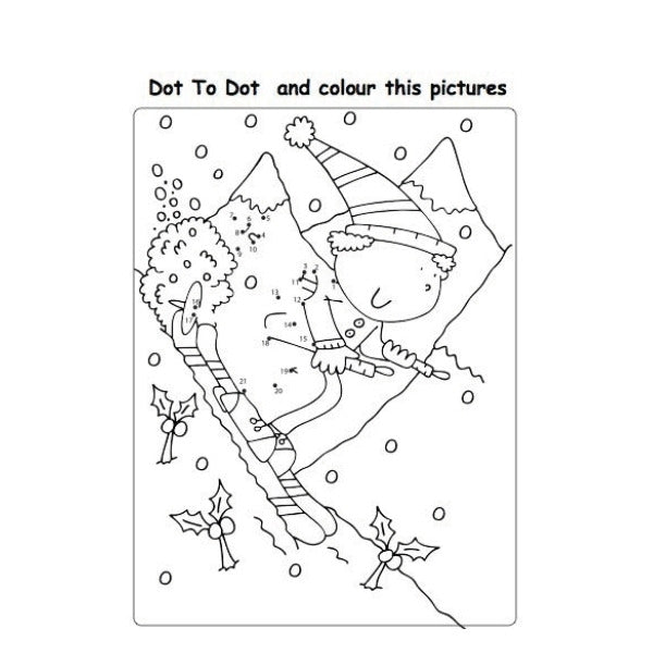 A4 My Christmas Activity Book - Festive Activities Engaging Puzzles High Quality Holiday Fun