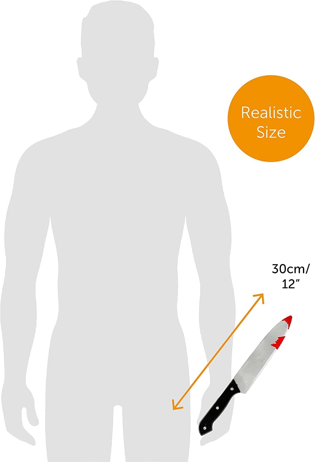 Large Bloody Kitchen Knife