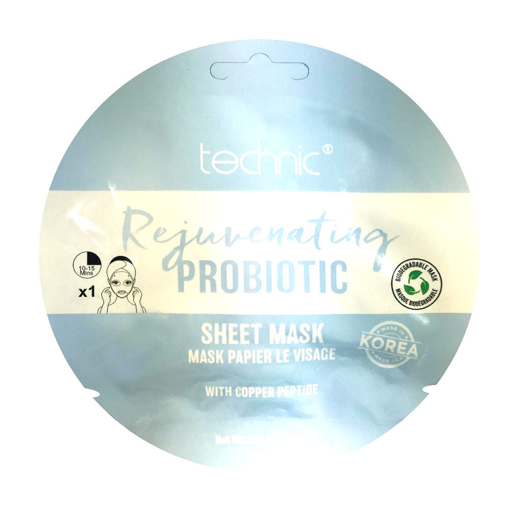 Technic Cosmetics Face Mask Rejuvenating Probiotics - Nourishing Hydrating Revitalising Formula