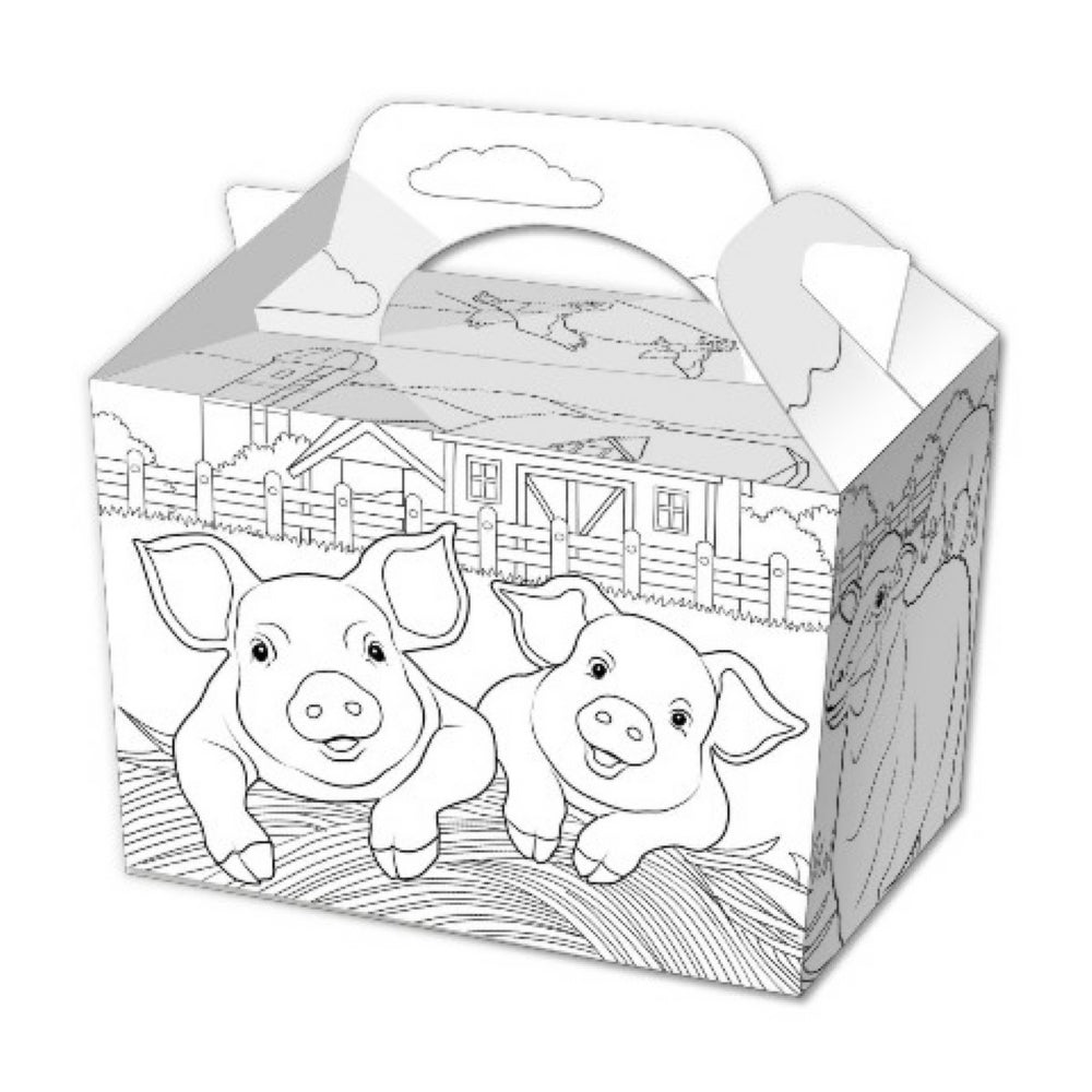 10 Colour In Farm Boxes