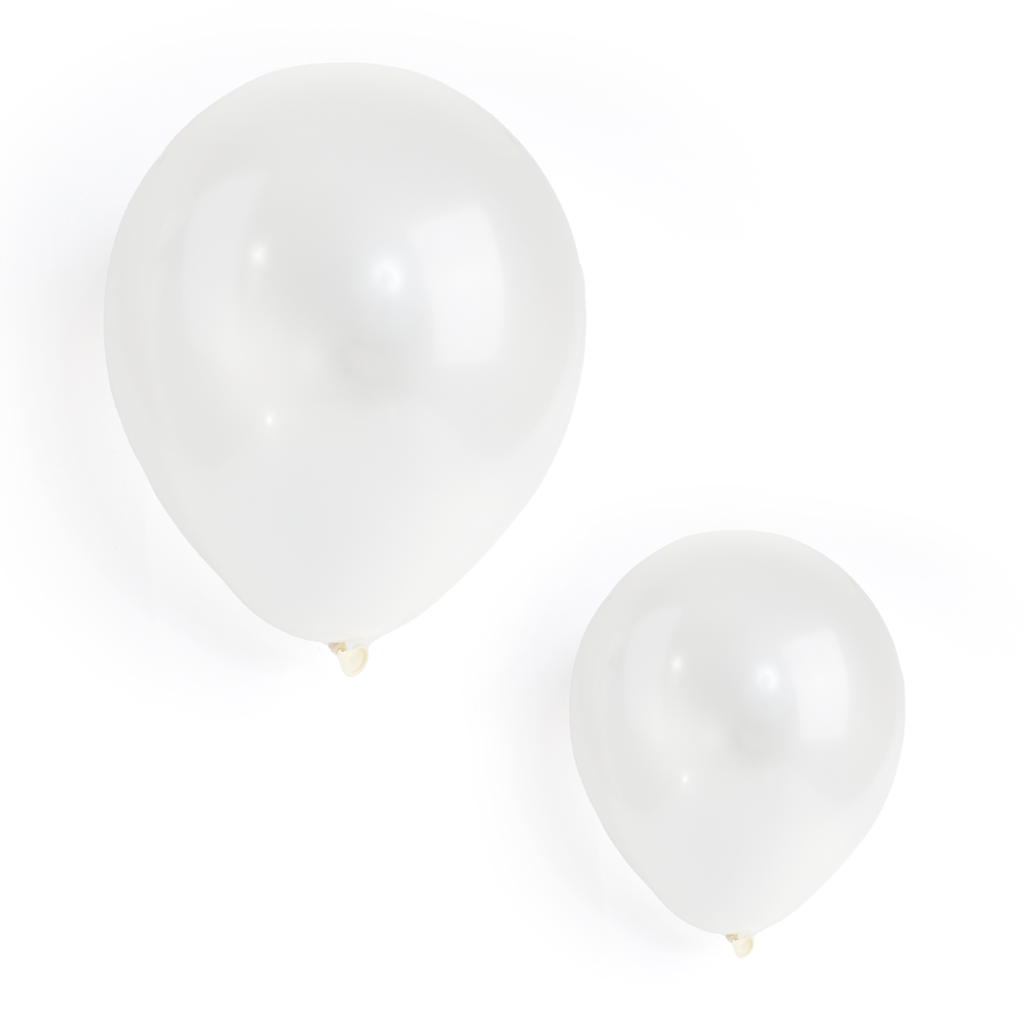 50 Pearlised Ivory 7" Latex Balloons