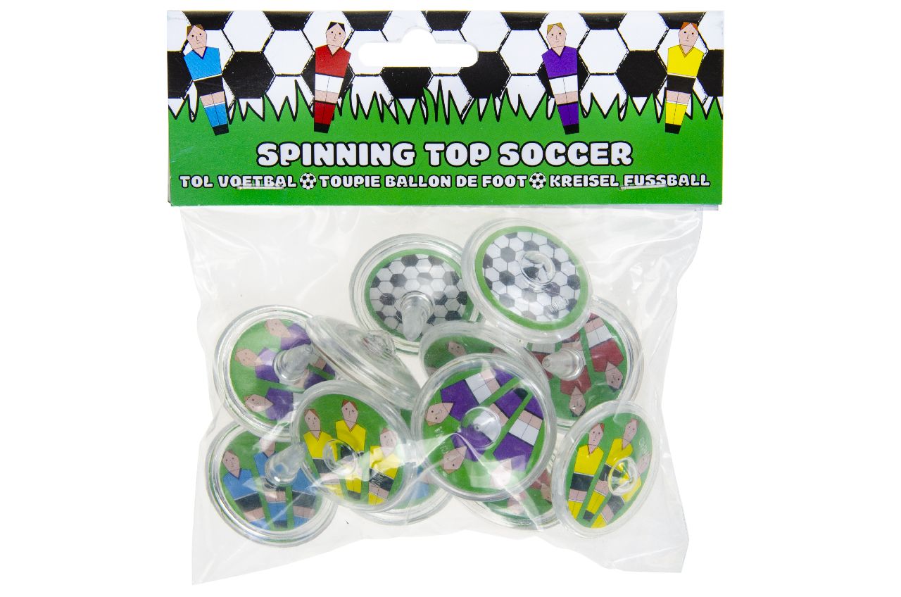 12 Football Spinning Tops