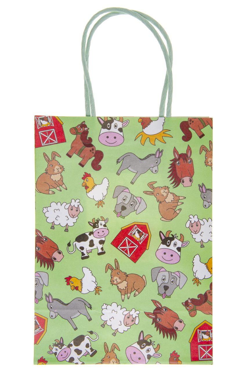 Large Farm Animal Paper Gift Bag