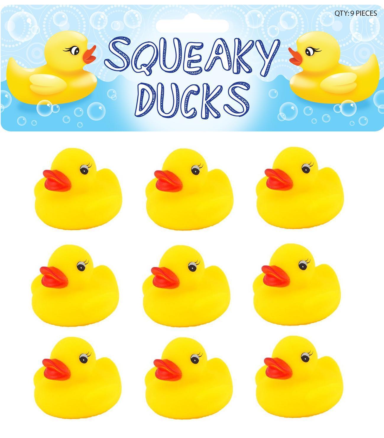 9 Rubber Ducks - 5cm