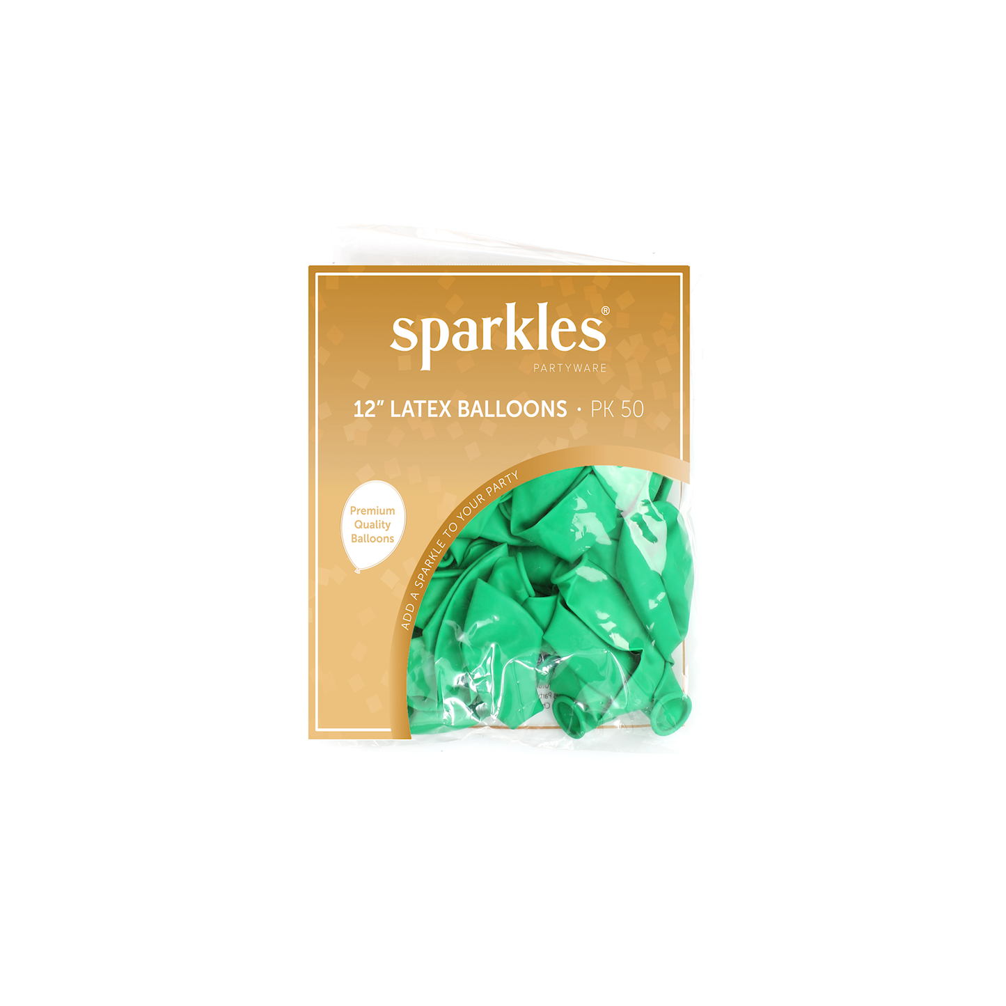 50 Pearlised Evergreen 12" Latex Balloons