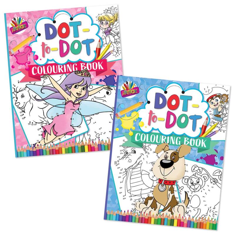 Superior Dot to Dot Book - Assorted Kids Activity Fun Learning Puzzles Drawing