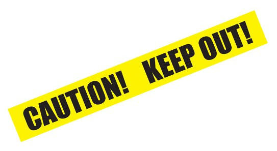 Halloween Yellow Warning Tape