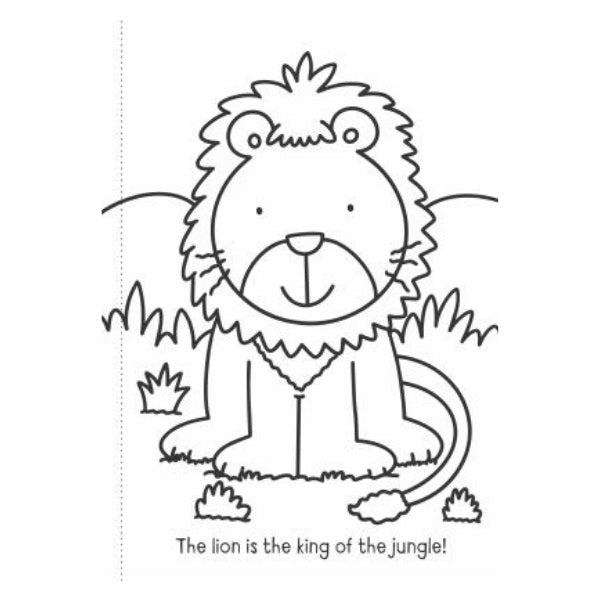 A4 My First Animal Things That Go Colouring Book - Assorted Children Animals Vehicles High Quality
