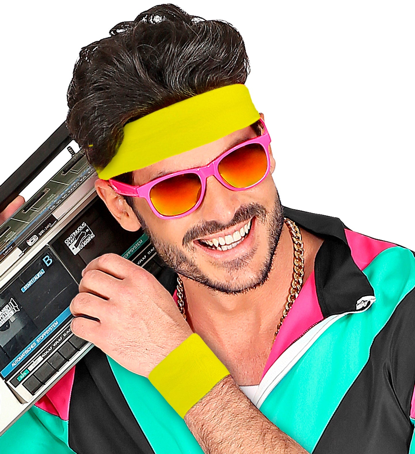Pair of Neon Yellow Wristbands