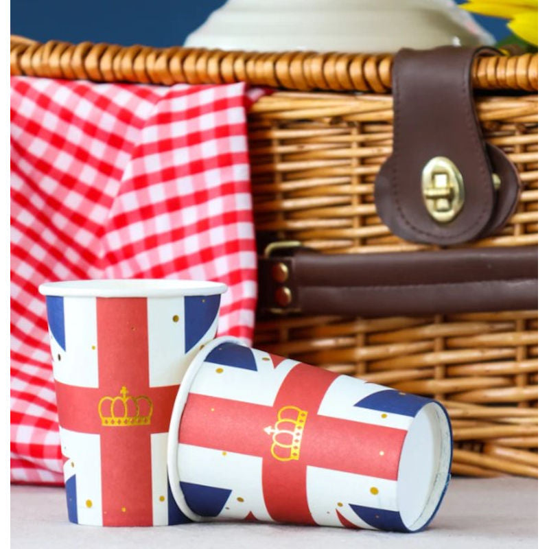 10 Union Jack Regular 9oz Paper Cups