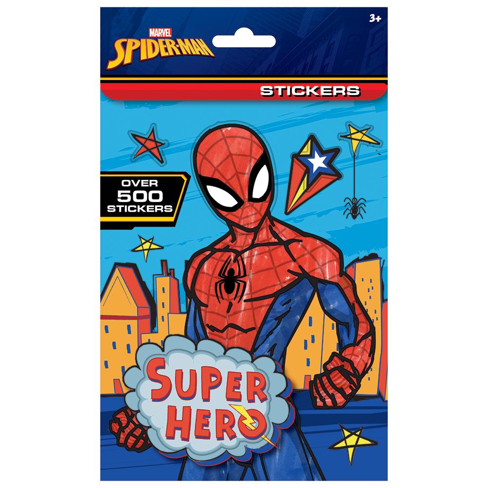 Spiderman - 500 Stickers Assorted Designs Featuring Spiderman Characters Spiderman Universe Decorating Crafting