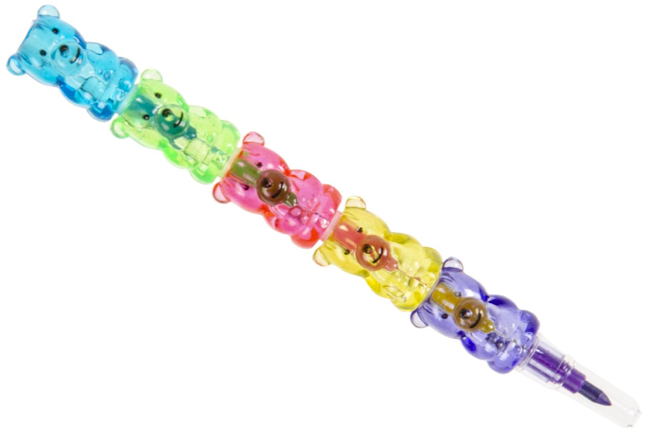 5 Bear Animal Swap Point Colouring Crayons