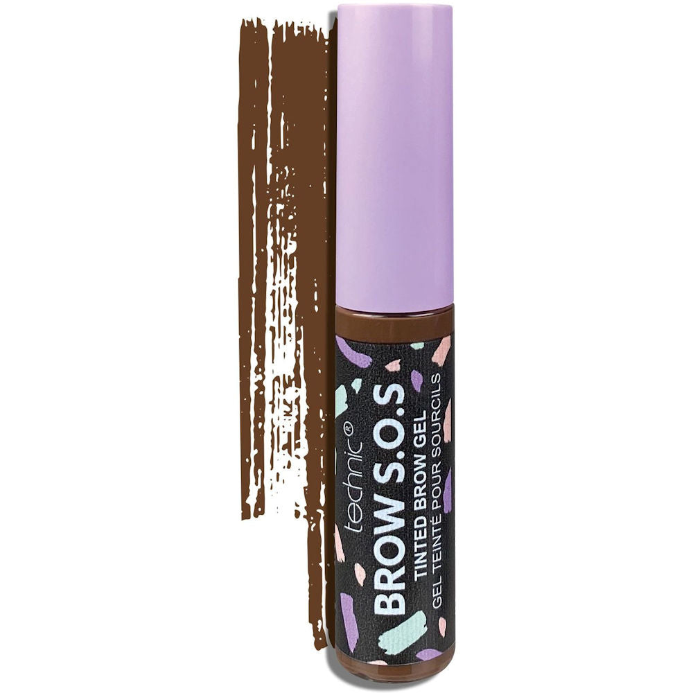 Technic Cosmetics Brow SOS Caramel Brown - Eyebrow Gel Makeup Beauty Define Fill Brow Enhance