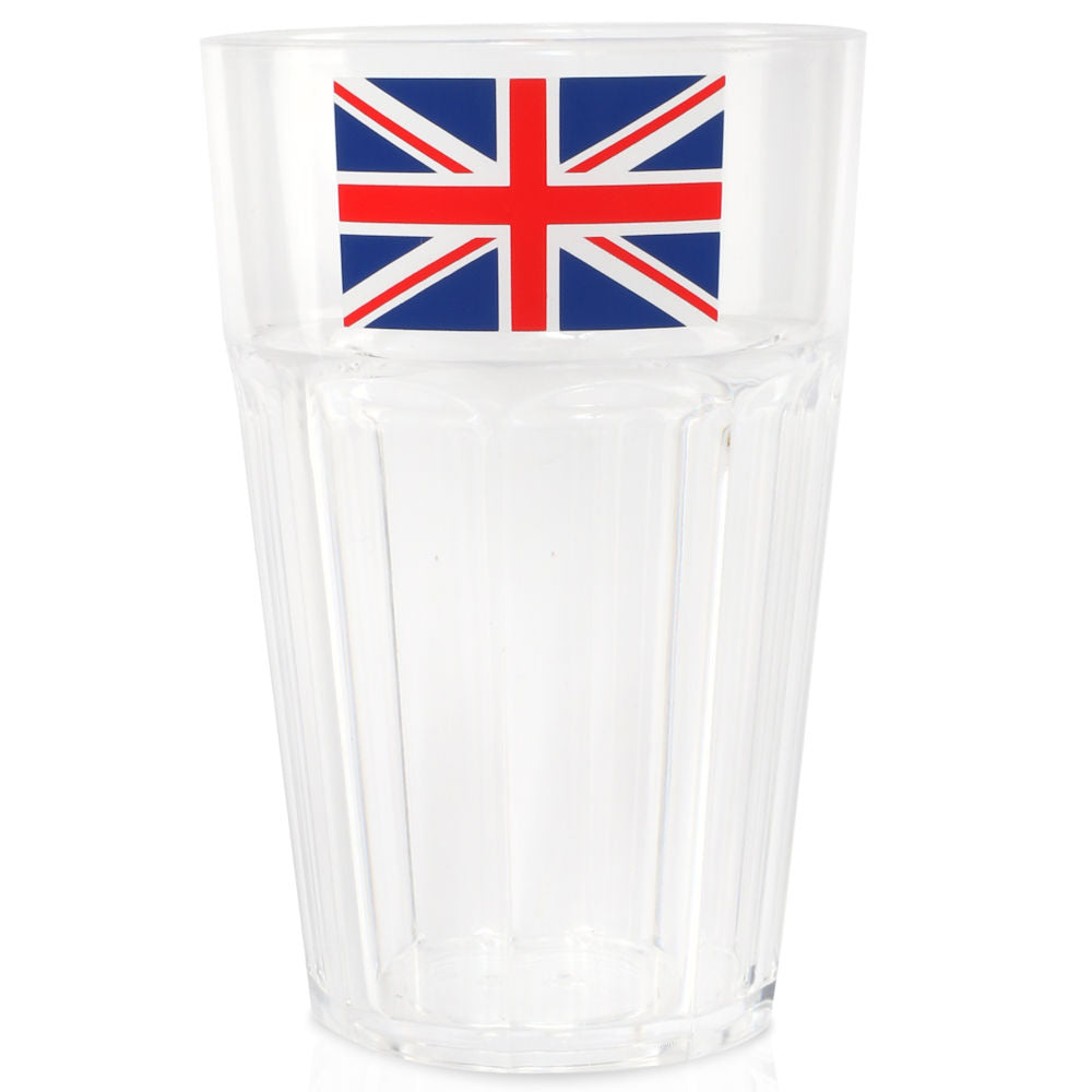 Reusable 325ml Plastic Union Jack Tumbler